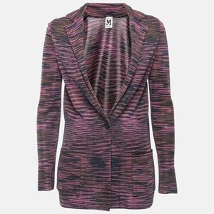 Vintage Missoni Multicolor Striped Blazer made in Italy